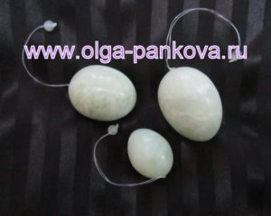 Нефритовые яйца (набор 3 шт.)