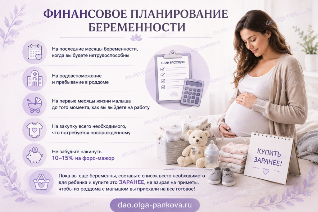 планирование беременности финансы