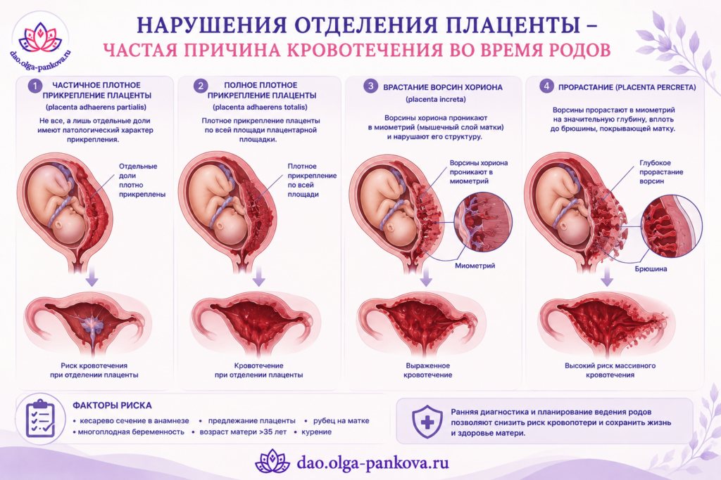 плацента аномалии
