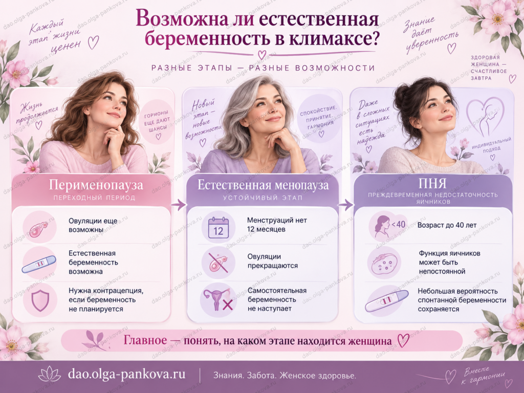 климакс и беременность